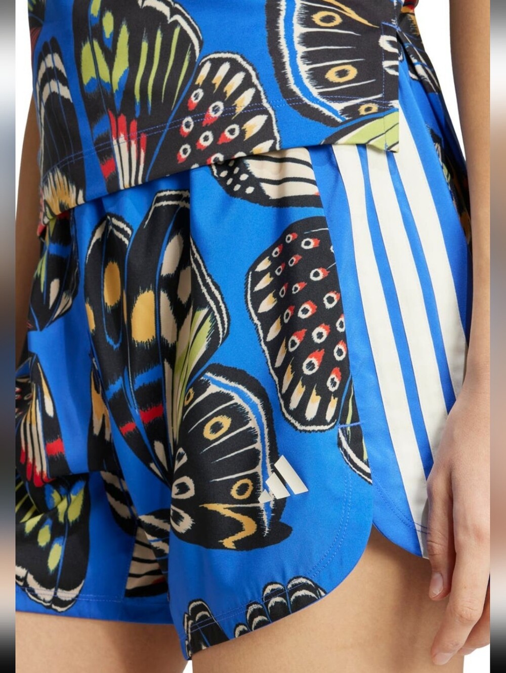 NWT Adidas X Farm Rio Butterfly Print Shorts Sz Xs